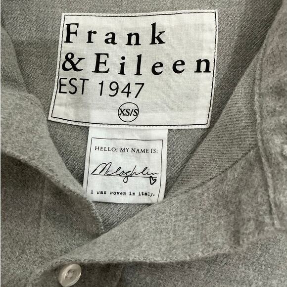 Frank & Eileen McLoughlin Gray Melange Utility Shirt Size XS/S Fireside Flannel - Picture 15 of 16